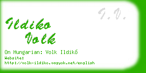ildiko volk business card