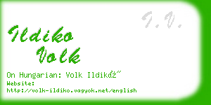 ildiko volk business card